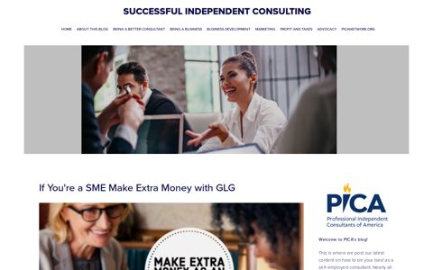 If You're a SME Make Extra Money with GLG — Successful ...