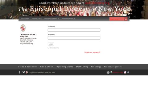 Formidable login - Episcopal Diocese of New York