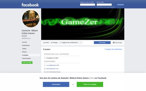 GameZer- Billiard Online Games بلياردو - About | Facebook