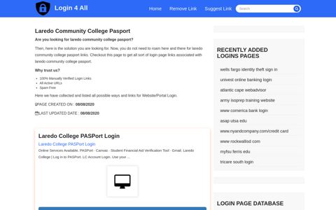 laredo community college pasport - Official Login Page [100 ...