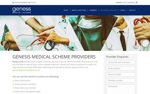 Medical Service Providers - Genesis Medical Scheme