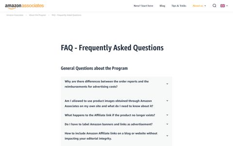 FAQ - Frequently Asked Questions about Amazon Associates