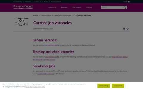 Jobs in Blackpool area | vacancies - Blackpool Council jobs