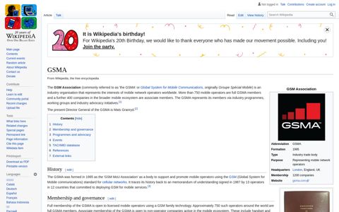 GSMA - Wikipedia