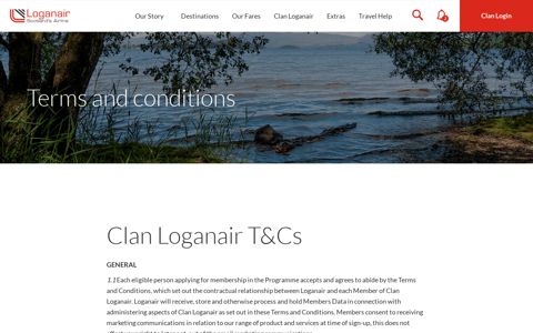 T&Cs for Clan Loganair members | Loganair