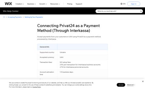 Connecting Privat24 as a Payment Method (Through Interkassa)