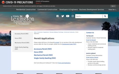 Permit Applications | Lexington, SC