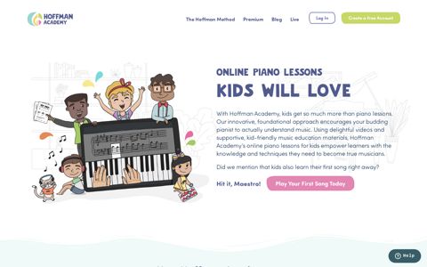 Hoffman Academy: Online Piano Lessons for Kids