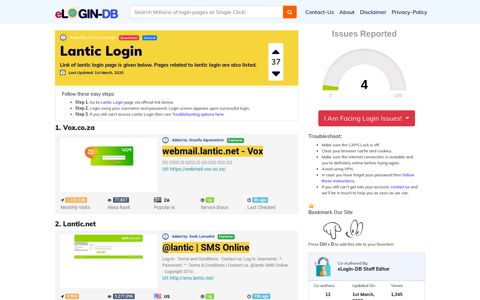 Lantic Login - A database full of login pages from all over the ...