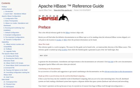 Apache HBase ™ Reference Guide