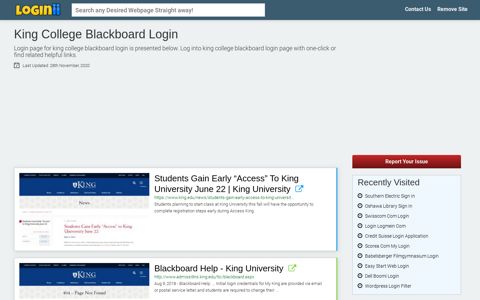 King College Blackboard Login - Loginii.com