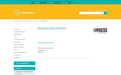 Bewerben bei LANXESS | Berufsstart.de