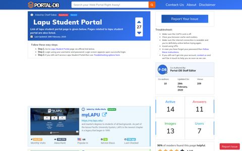 Lapu Student Portal