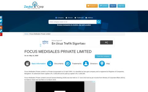 FOCUS MEDISALES PRIVATE LIMITED - Company, directors ...