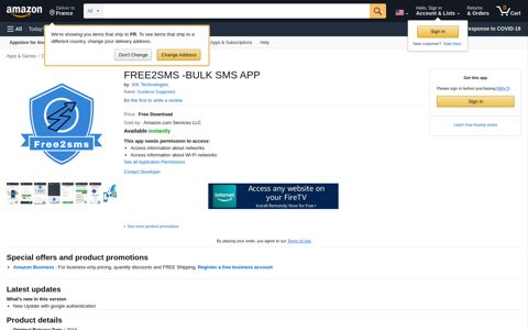FREE2SMS -BULK SMS APP: Appstore for ... - Amazon.com