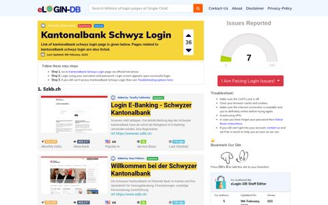 Kantonalbank Schwyz Login - A database full of login pages ...
