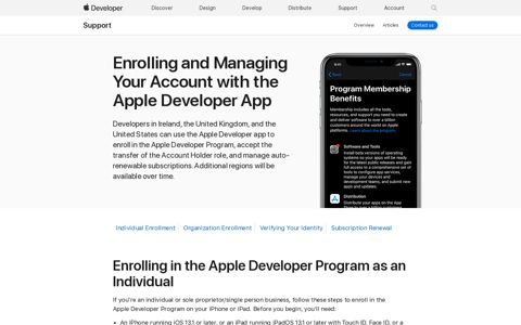 Enrolling and Managing your Account in the Apple Developer ...