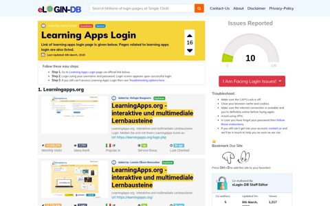 Learning Apps Login