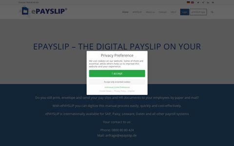 Digital payslips on your smartphone with ePAYSLIP