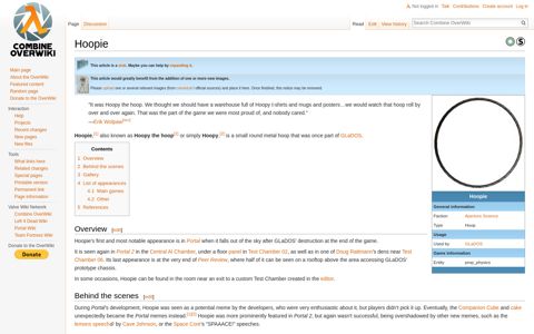 Hoopie - Combine OverWiki, the original Half-Life wiki and ...