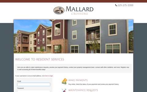 Login to Mallard Crossings Resident Services | Mallard ...