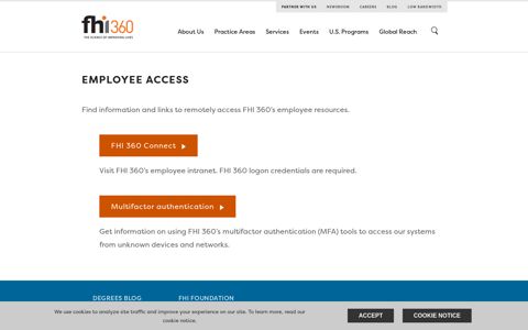 Employee Access | FHI 360