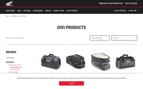 Givi Products Archives - Newcastle Motorcycles