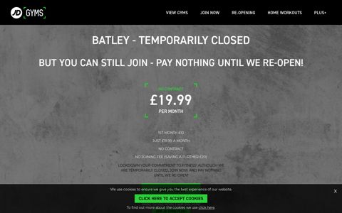 Gym Membership in Batley | Join Online Now | JD Gyms
