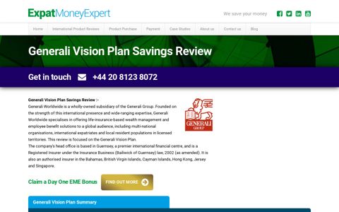 Generali Vision Plan Review | Expat Money Expert