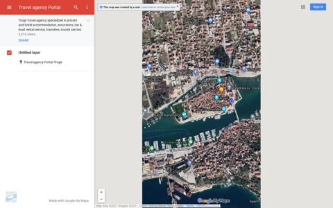 Travel agency Portal - Google My Maps