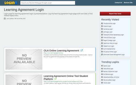 Learning Agreement Login - Loginii.com