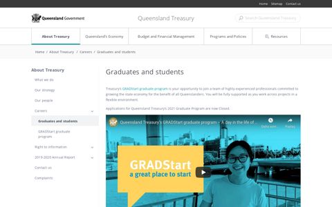 Graduates and students - Queensland Treasury