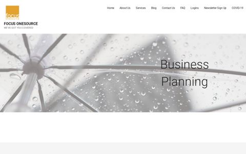 Business Planning - Focus OneSource