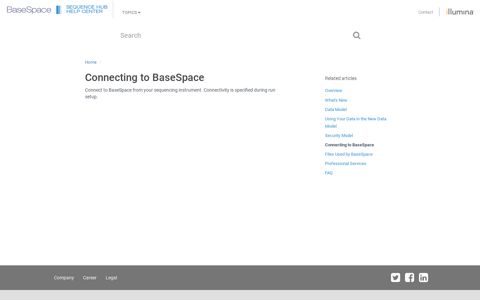 Connecting to BaseSpace - Illumina