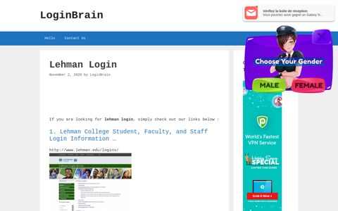 Lehman - Lehman College Student, Faculty, And Staff Login ...