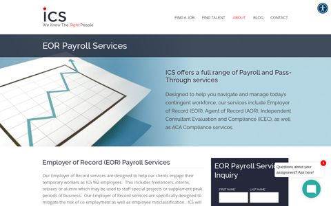 EOR Payroll Services | Infinity Consulting Solutions