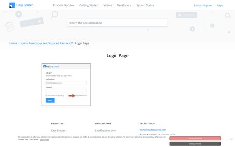 Login Page - LeadSquared Help and Support