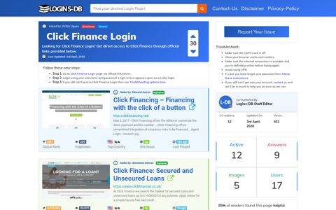 Click Finance Login - Logins-DB