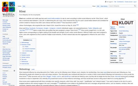 Klout - Wikipedia