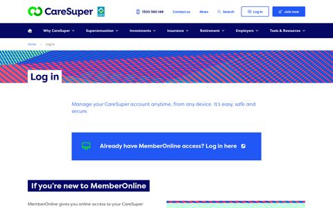 Login to your MemberOnline or QuickSuper account ...