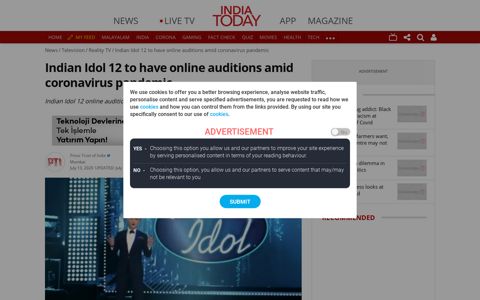 Indian Idol 12 to have online auditions amid coronavirus ...