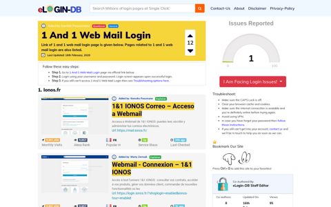 1 And 1 Web Mail Login