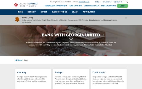Savings Programs | Checking & Savings – Georgia United ...