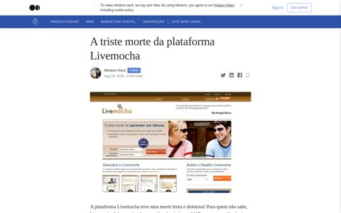 A triste morte da plataforma Livemocha | by Mariana Viana ...