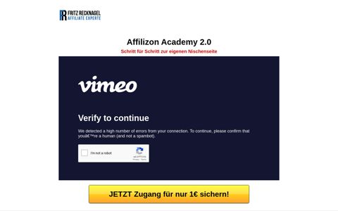 Affilizon Academy - Fritz Recknagel