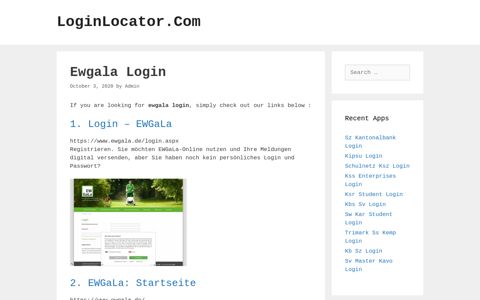 Ewgala Login - LoginLocator.Com