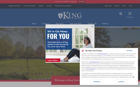 Admissions | King University