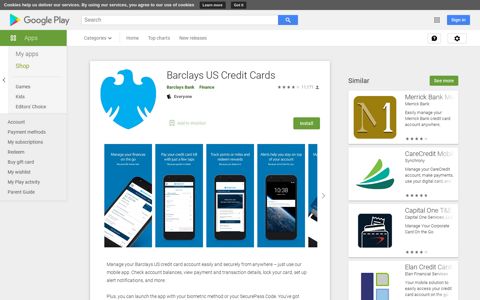 Barclays US Credit Cards - Apps on Google Play