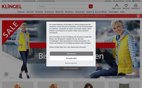 Online Shop für Mode & Technik | Versandhaus KLINGEL