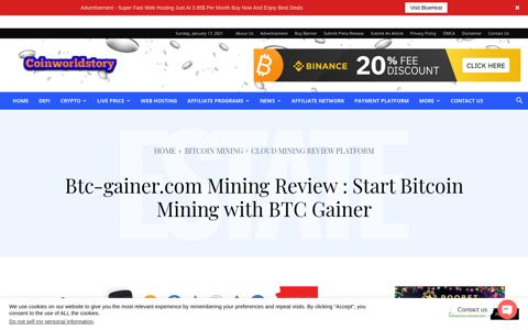 Btc-gainer.com Mining Review : Start Bitcoin Mining with BTC ...